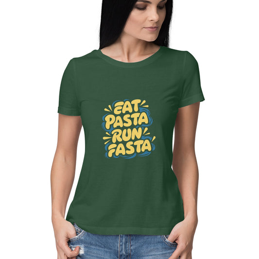 Women Round Neck T-Shirt - Pasta Lover