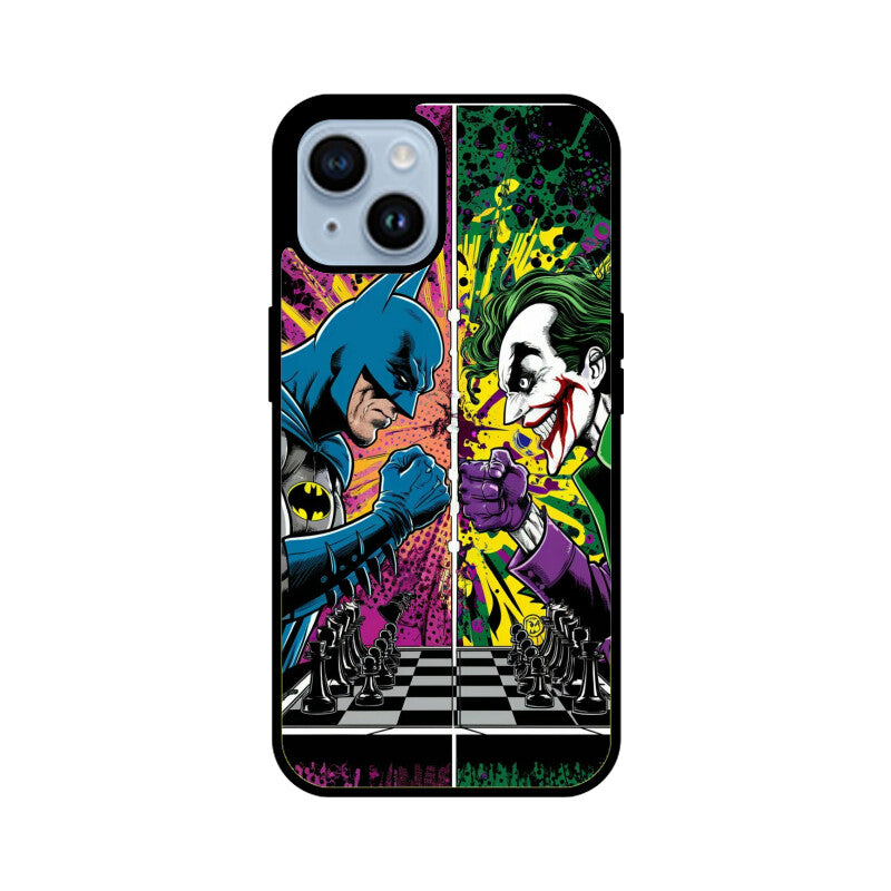 iPhone Glass Phone Case - Batman Chess