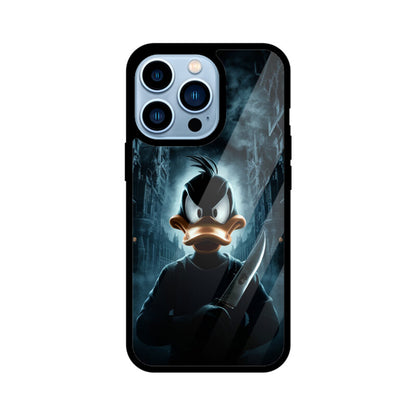 iPhone Glass Phone Case - Daffy Duck