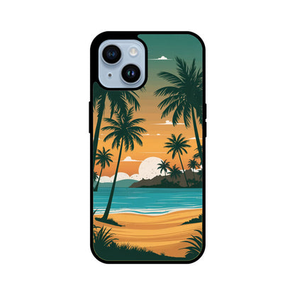 iPhone Glass Phone Case - Sunset Beach