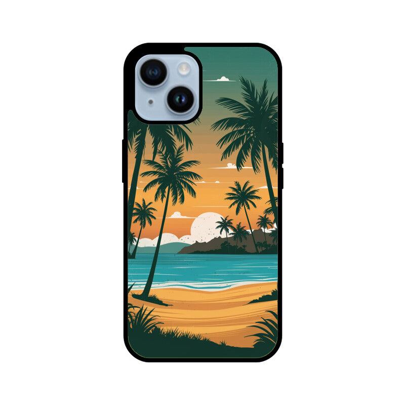 iPhone Glass Phone Case - Sunset Beach