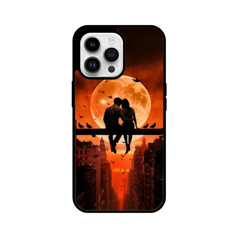 iPhone Glass Phone Case - Sunset Love