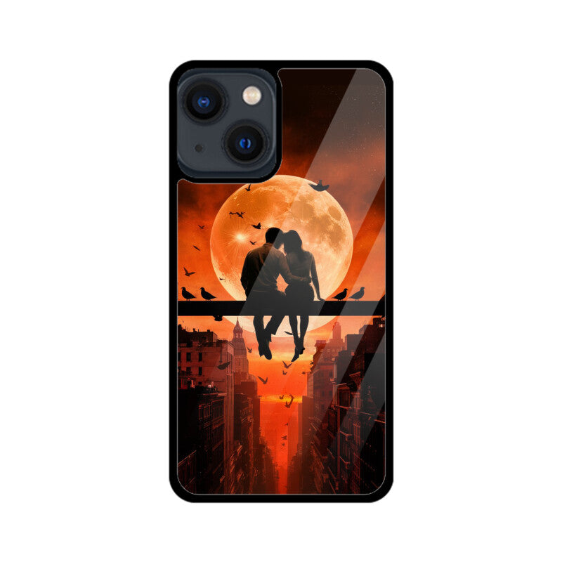 iPhone Glass Phone Case - Sunset Love