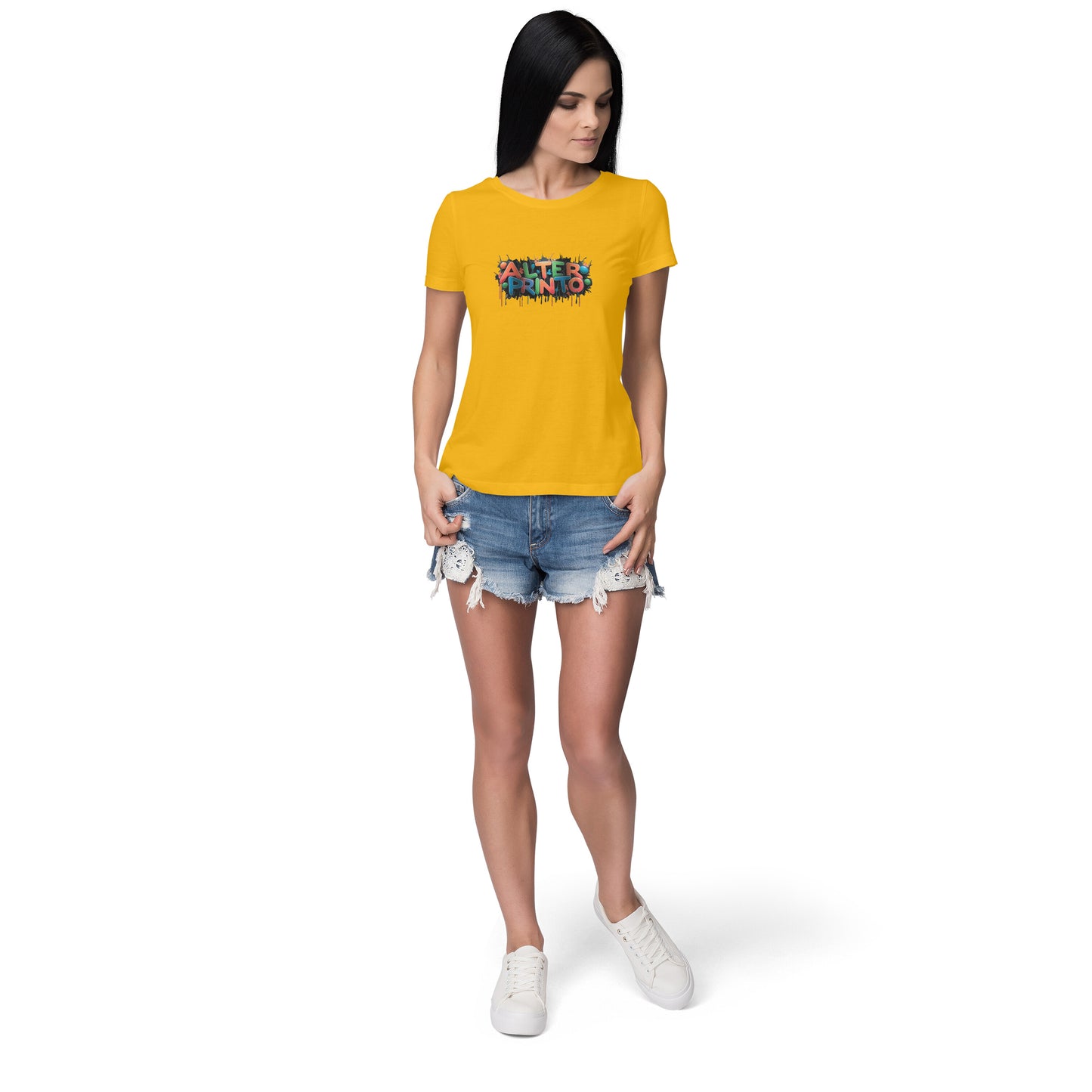 Women Round Neck T-Shirt - Alter Printo