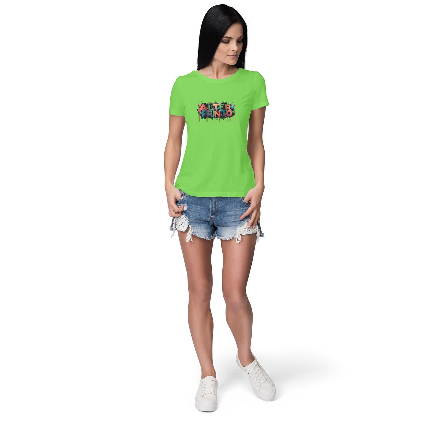 Women Round Neck T-Shirt - Alter Printo