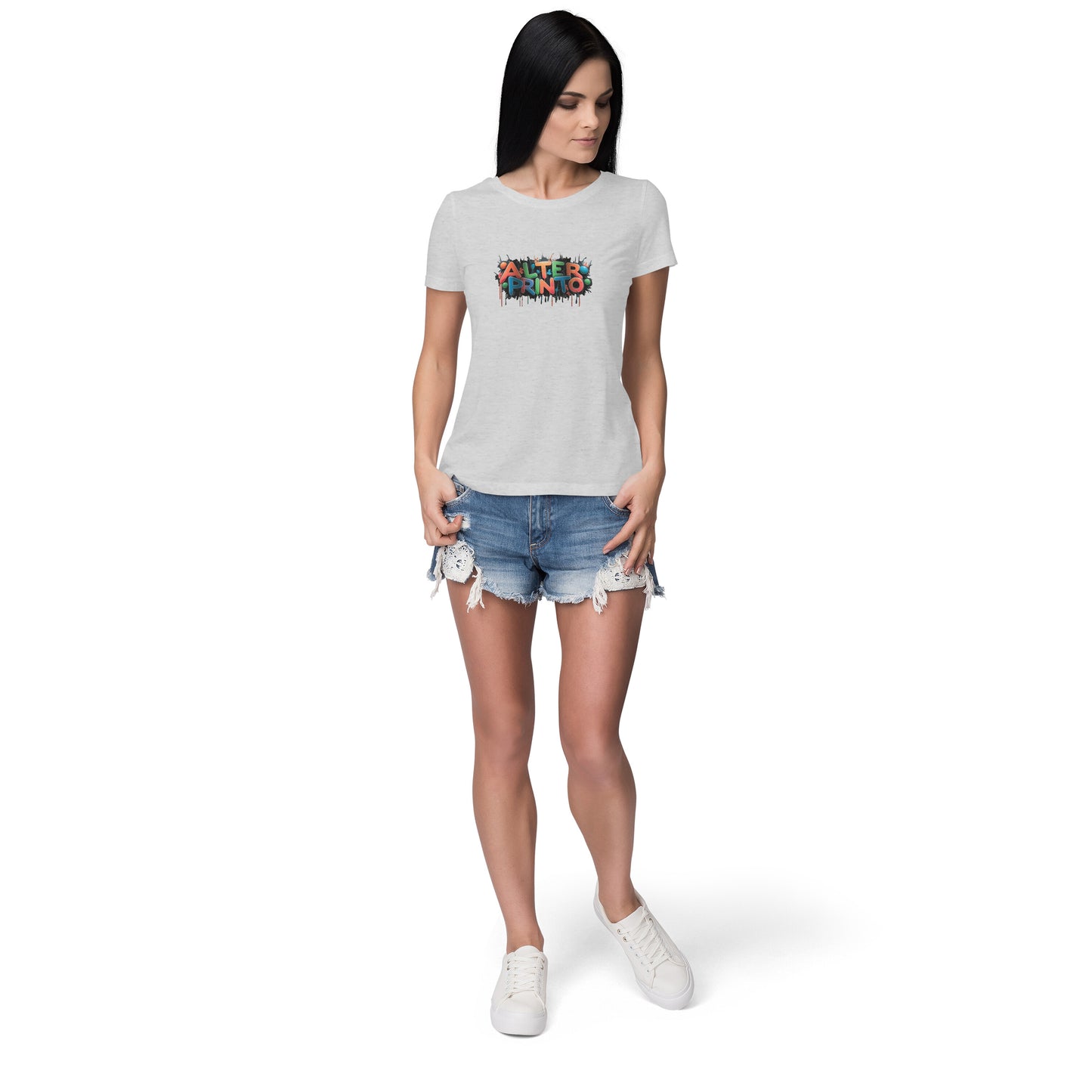 Women Round Neck T-Shirt - Alter Printo