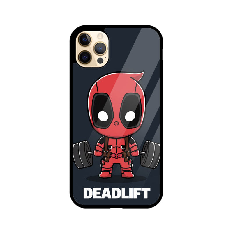 iPhone Glass Phone Case - Deadlift Deadpool