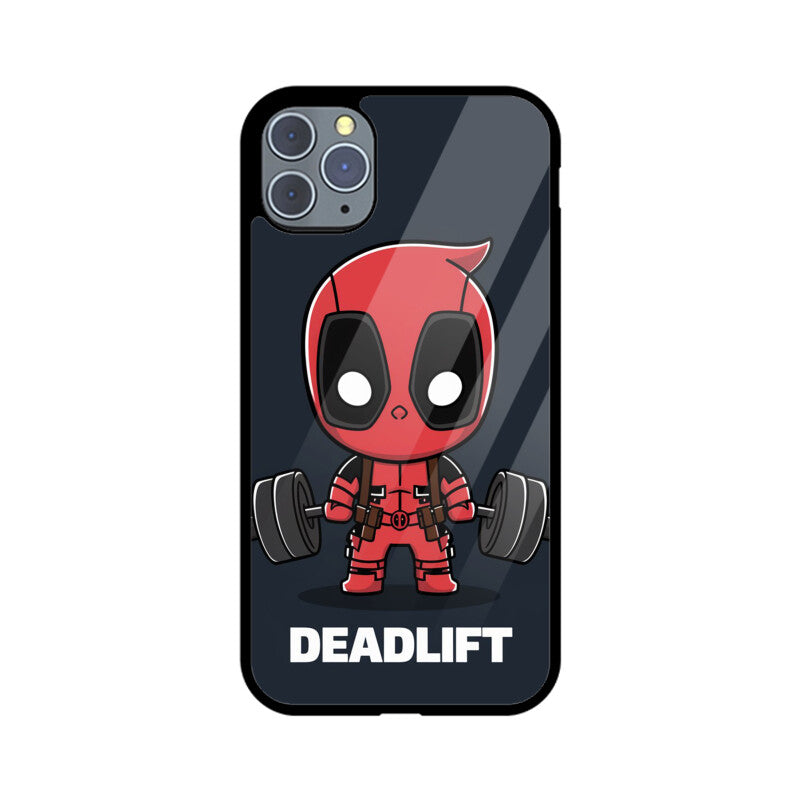 iPhone Glass Phone Case - Deadlift Deadpool