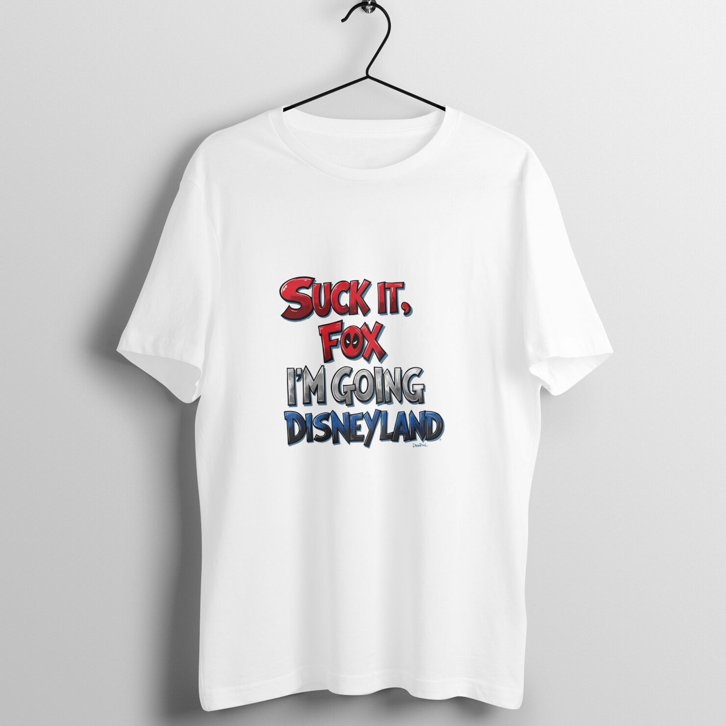 Men Round Neck T-Shirt - I'm Going Disneyland | Deadpool