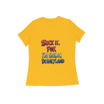 Women Round Neck T-Shirt - I'm Going Disneyland | Deadpool