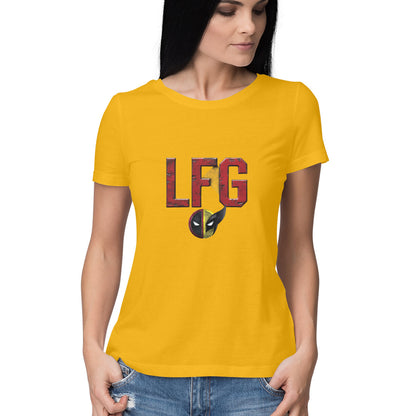 Women Round Neck T-Shirt - LFG | Deadpool & Wolverine