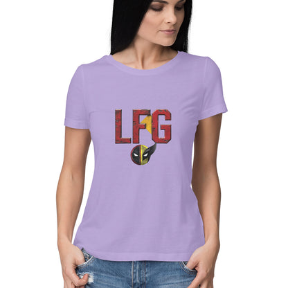 Women Round Neck T-Shirt - LFG | Deadpool & Wolverine