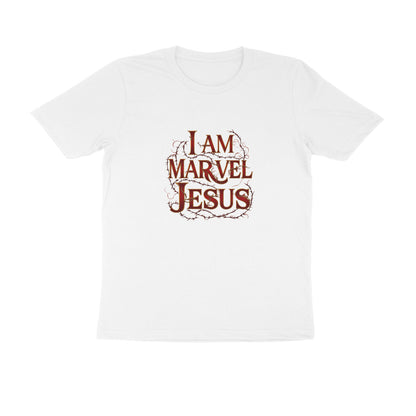 Men Round Neck T-Shirt - I am Marvel Jesus | Deadpool