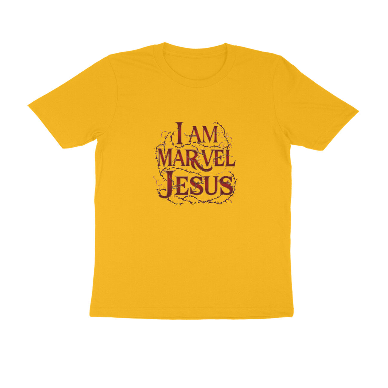 Men Round Neck T-Shirt - I am Marvel Jesus | Deadpool