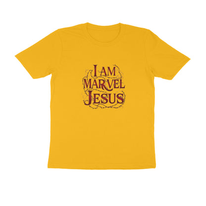 Men Round Neck T-Shirt - I am Marvel Jesus | Deadpool