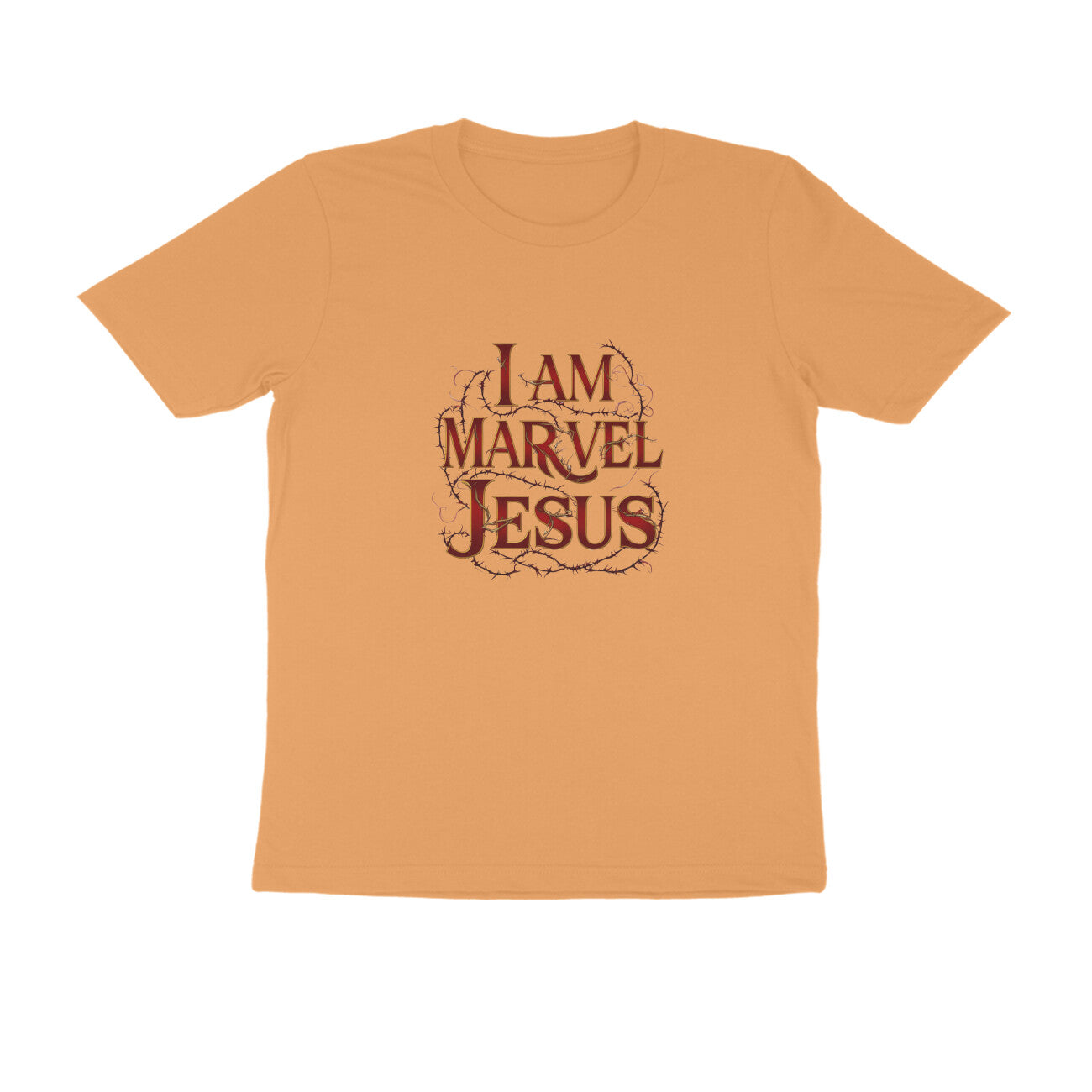 Men Round Neck T-Shirt - I am Marvel Jesus | Deadpool