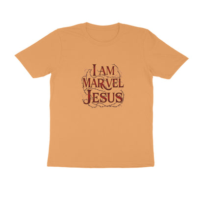 Men Round Neck T-Shirt - I am Marvel Jesus | Deadpool