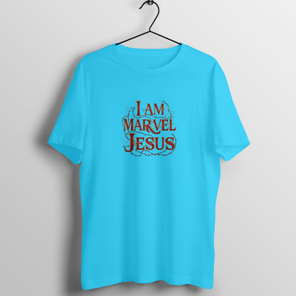 Men Round Neck T-Shirt - I am Marvel Jesus | Deadpool