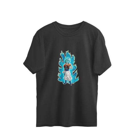 Oversized T-Shirt - Gogeta Blue Super Saiyan God