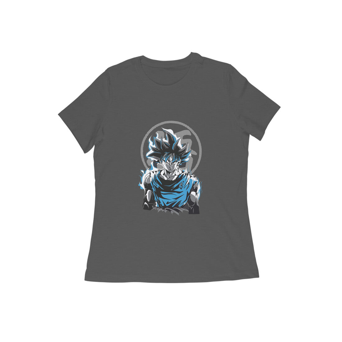 Women Round Neck T-Shirt - Goku Ultra Instinct Imperfect