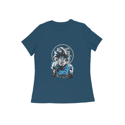 Women Round Neck T-Shirt - Goku Ultra Instinct Imperfect