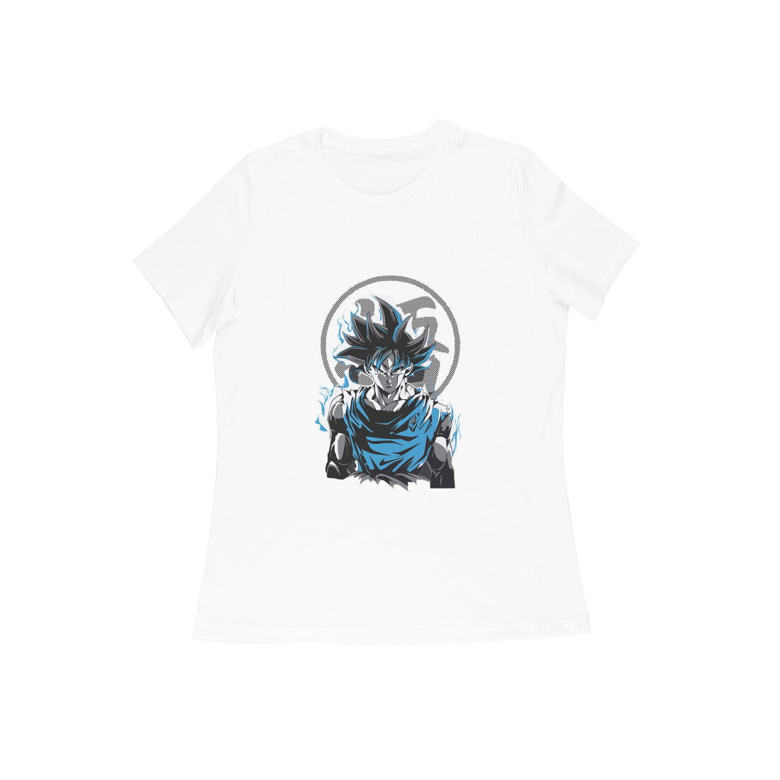 Women Round Neck T-Shirt - Goku Ultra Instinct Imperfect