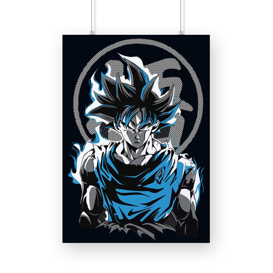 Poster Framed/Unframed - Goku Ultra Instinct Imperfect