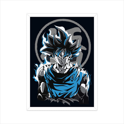 Poster Framed/Unframed - Goku Ultra Instinct Imperfect