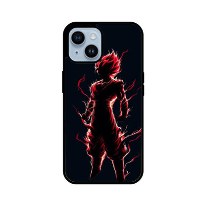 iPhone Glass Phone Case - Goku Red