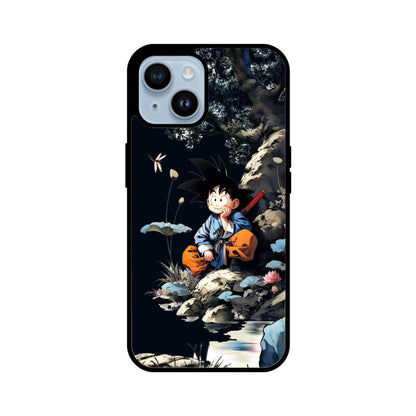 iPhone Glass Phone Case - Kid Goku Serene