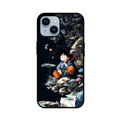 iPhone Glass Phone Case - Kid Goku Serene