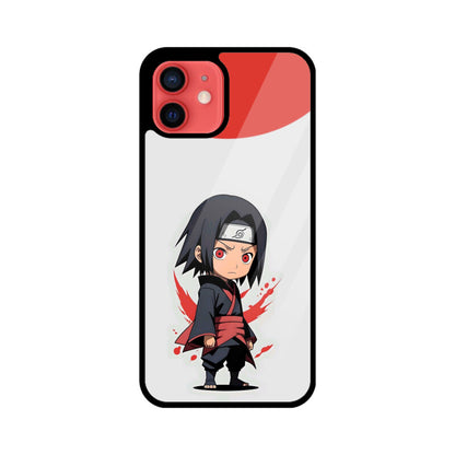 iPhone Glass Phone Case - Chibi Itachi