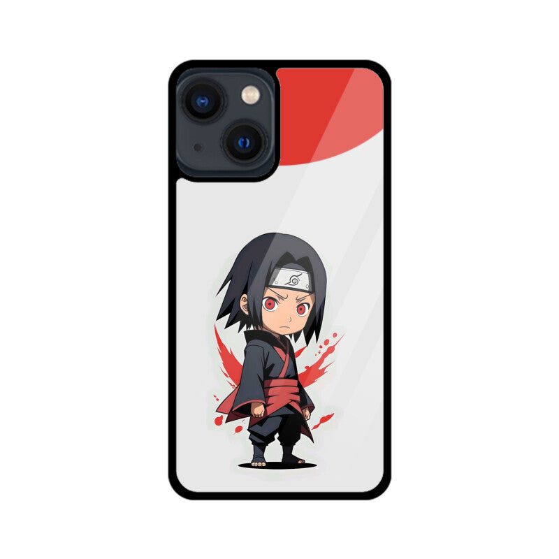 iPhone Glass Phone Case - Chibi Itachi