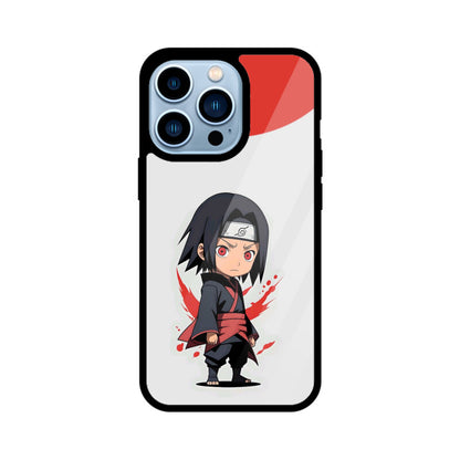 iPhone Glass Phone Case - Chibi Itachi