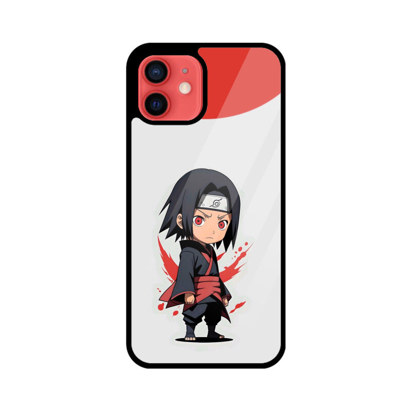 iPhone Glass Phone Case - Chibi Itachi