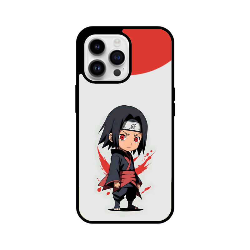 iPhone Glass Phone Case - Chibi Itachi