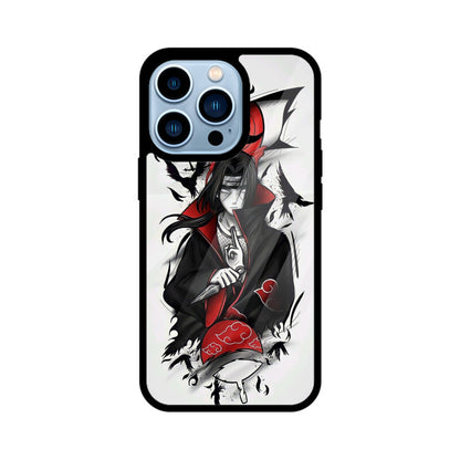 iPhone Glass Phone Case - Itachi Crow Jutsu