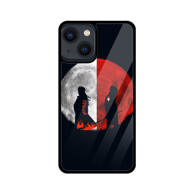 iPhone Glass Phone Case - Naruto vs Sasuke