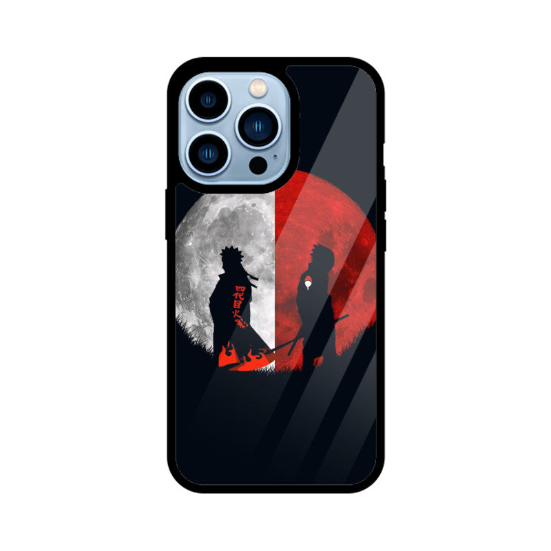 iPhone Glass Phone Case - Naruto vs Sasuke