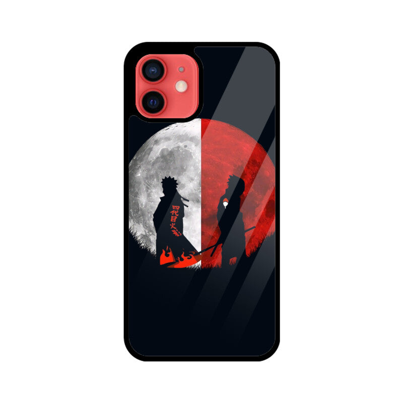 iPhone Glass Phone Case - Naruto vs Sasuke