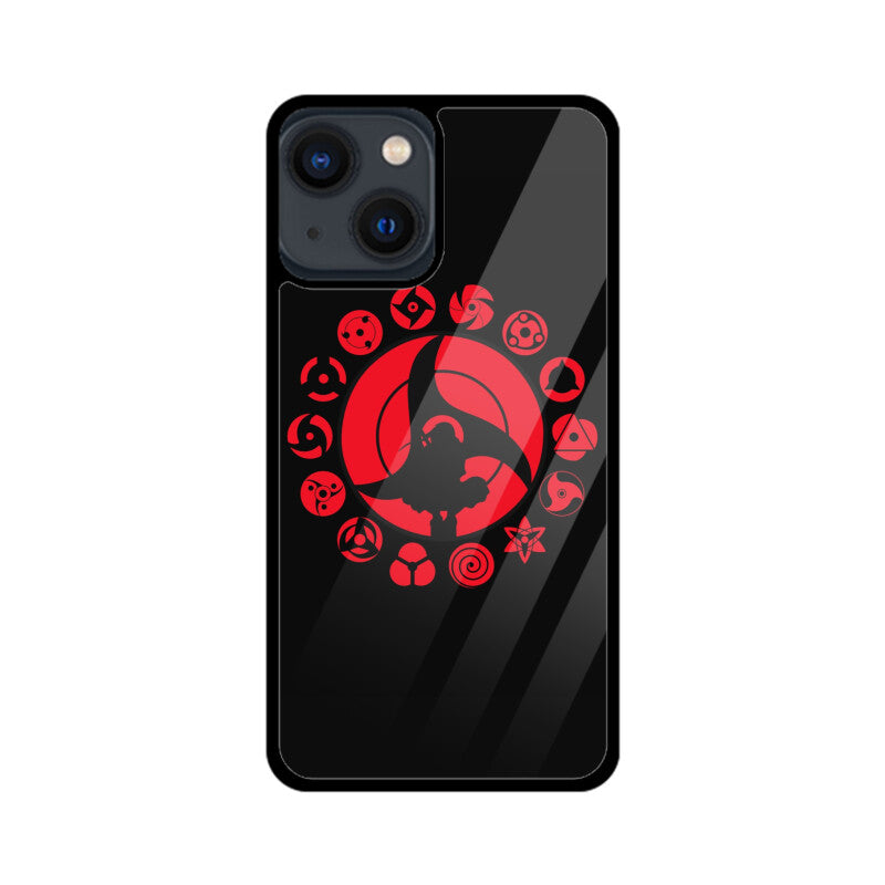 iPhone Glass Phone Case - Sharingan Itachi