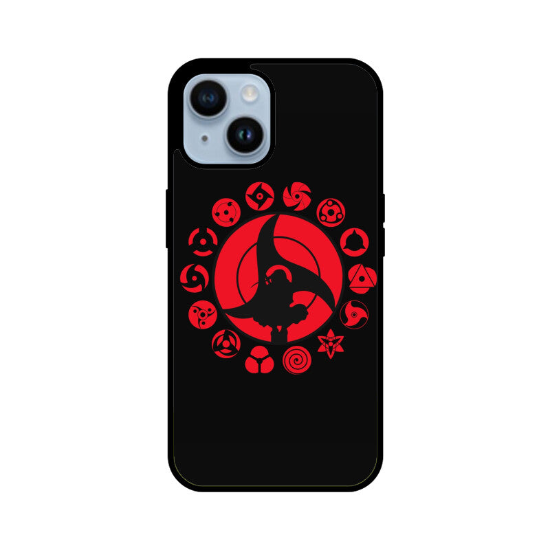 iPhone Glass Phone Case - Sharingan Itachi