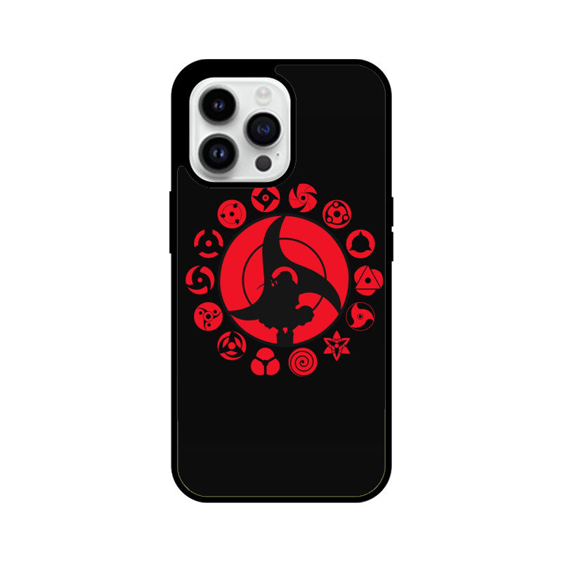 iPhone Glass Phone Case - Sharingan Itachi