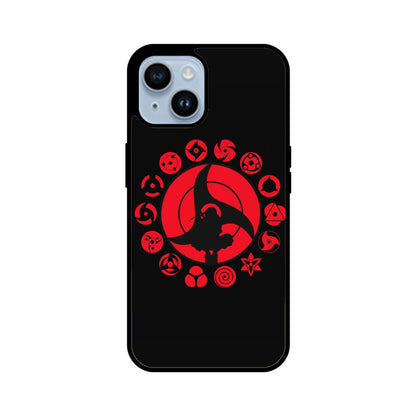 iPhone Glass Phone Case - Sharingan Itachi