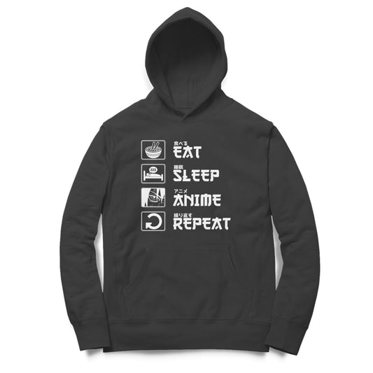 Unisex Hoodie - Eat Sleep Anime Repeat