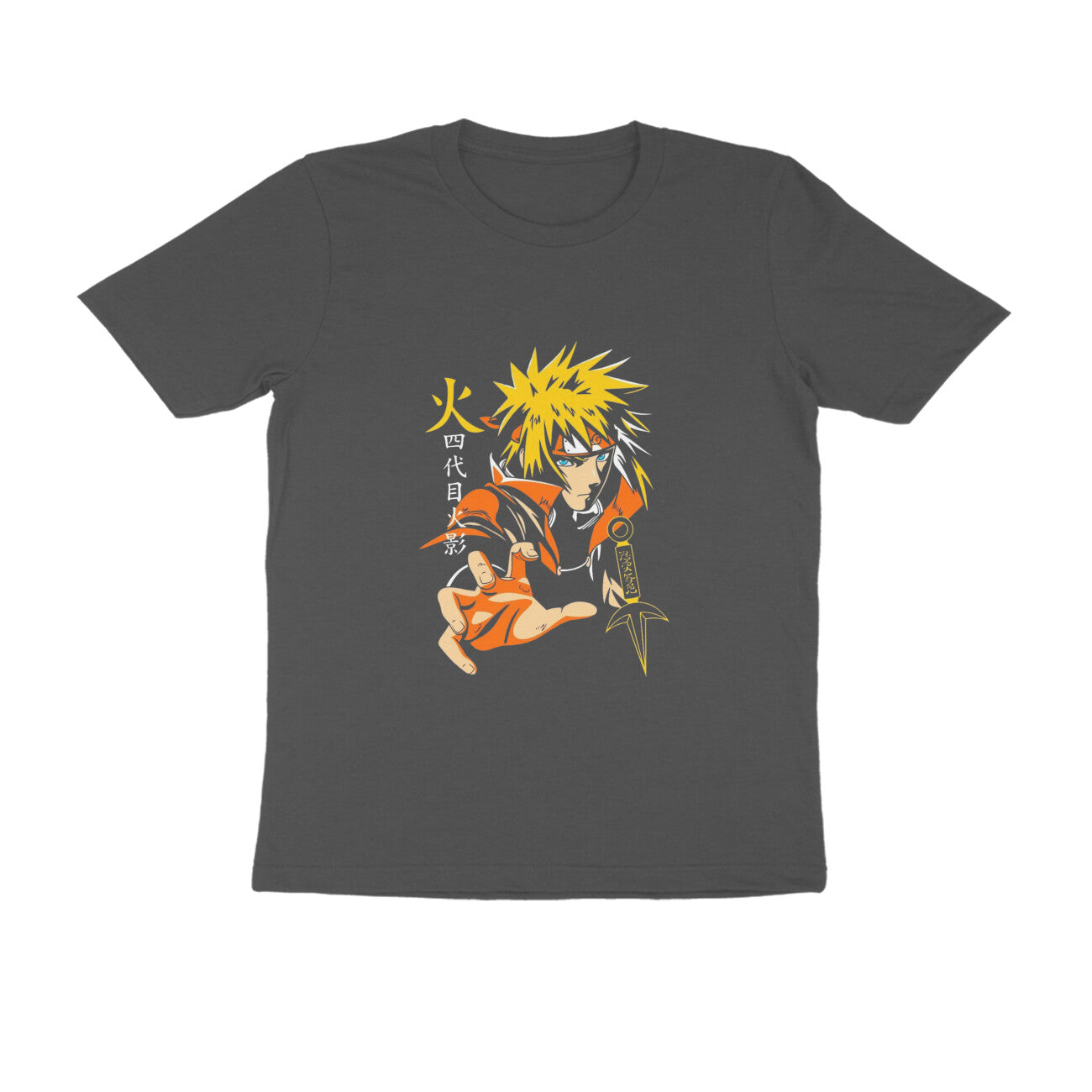 Men Round Neck T-Shirt - Minato Namikaze The 4th Hokage