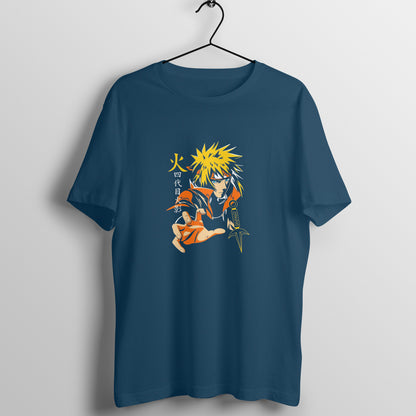 Men Round Neck T-Shirt - Minato Namikaze The 4th Hokage