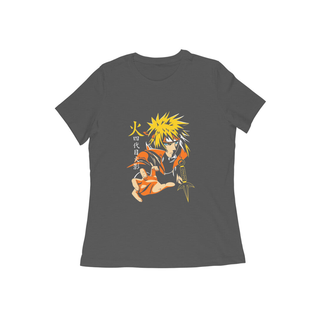 Women Round Neck T-Shirt - Minato Namikaze The 4th Hokage