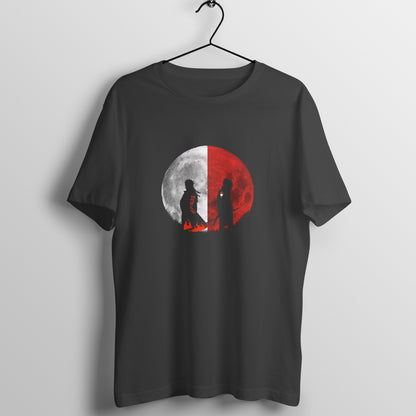 Men Round Neck T-Shirt - Naruto vs Sasuke